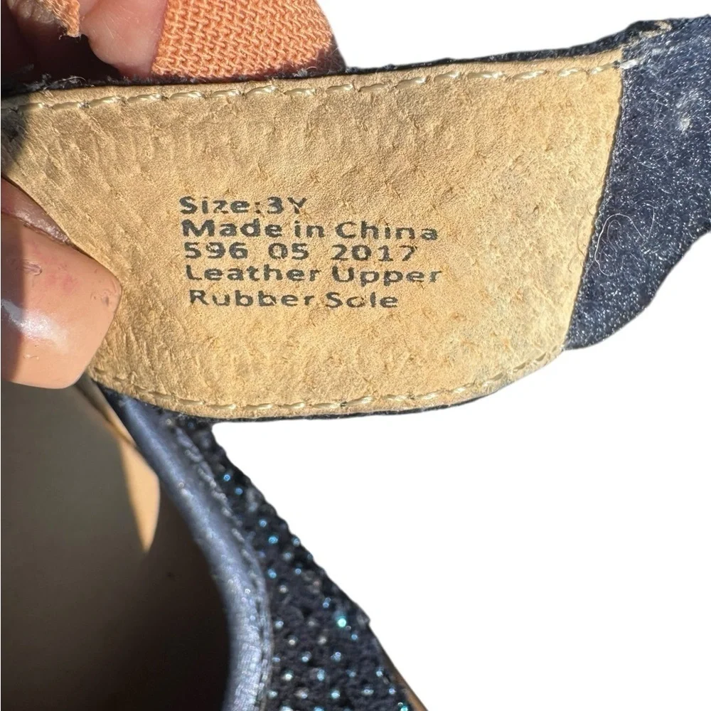 Livie Luca  shoes blue gem sparkles . Sz 3 some wear on one shoe